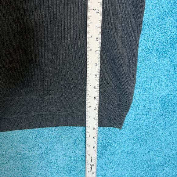 Vintage 90s Structure Men’s Sweater Gray Pullover Size L 100% Cotton Y2K Retro - Picture 5 of 12